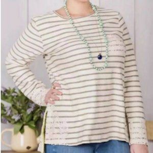 Matilda Jane Terry Stripe Lace Sweater